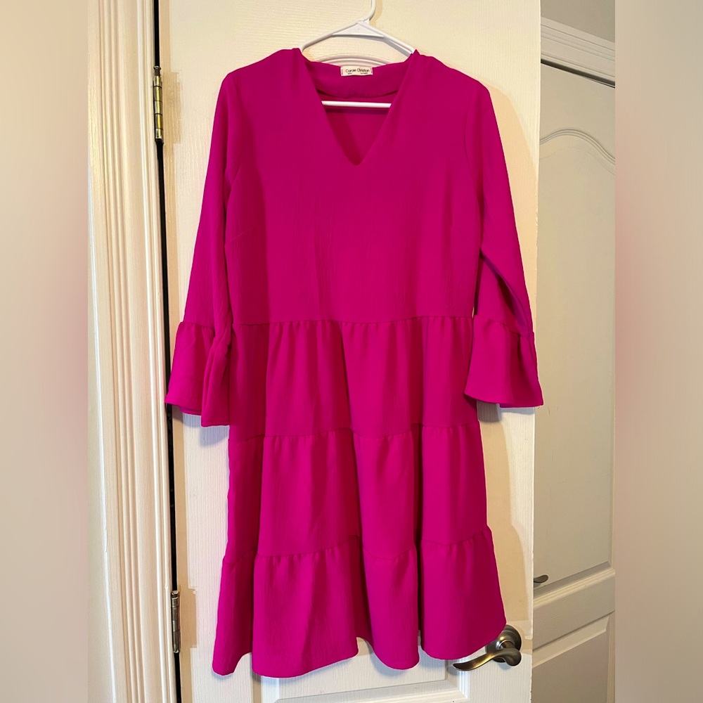 Hot pink dress
